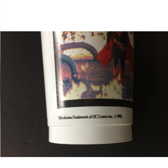 Lot of 6 Vintage 80s DC Comics Superman Styroware 7-Up Movie Drink Cups - Picture 3 of 7